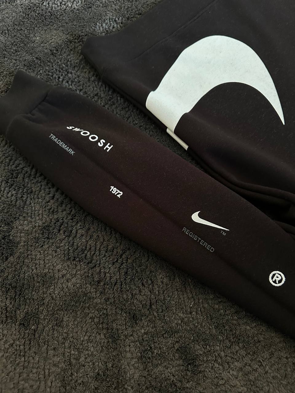 Semi Brushed Back Sweatshirt  - Siyah