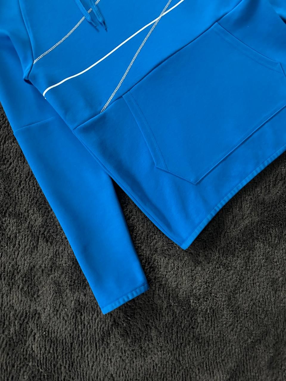 Fleece Tapered Running Trousers Hoodie - Saks Mavisi