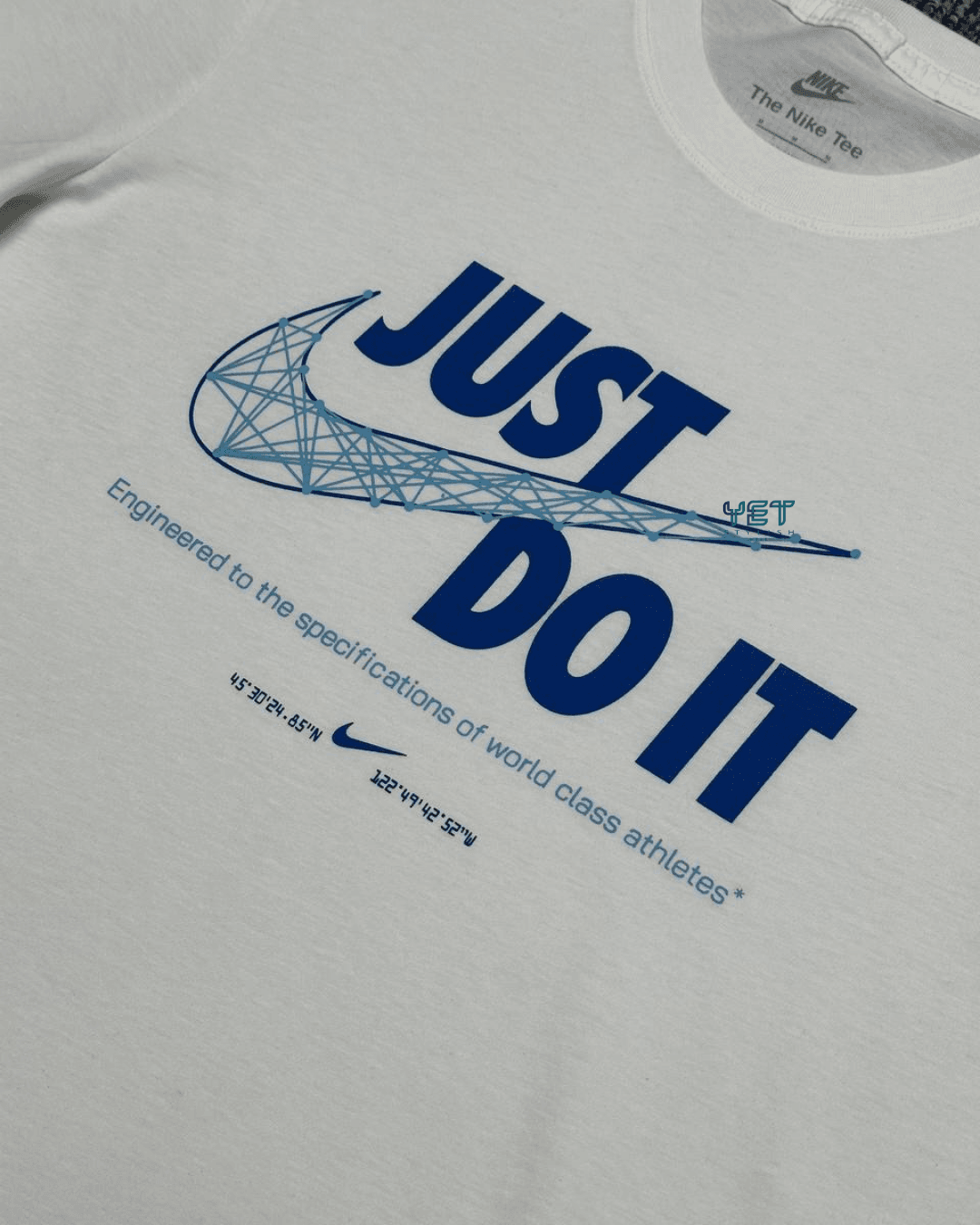 Just Do It Tişört - Ekru Beyaz