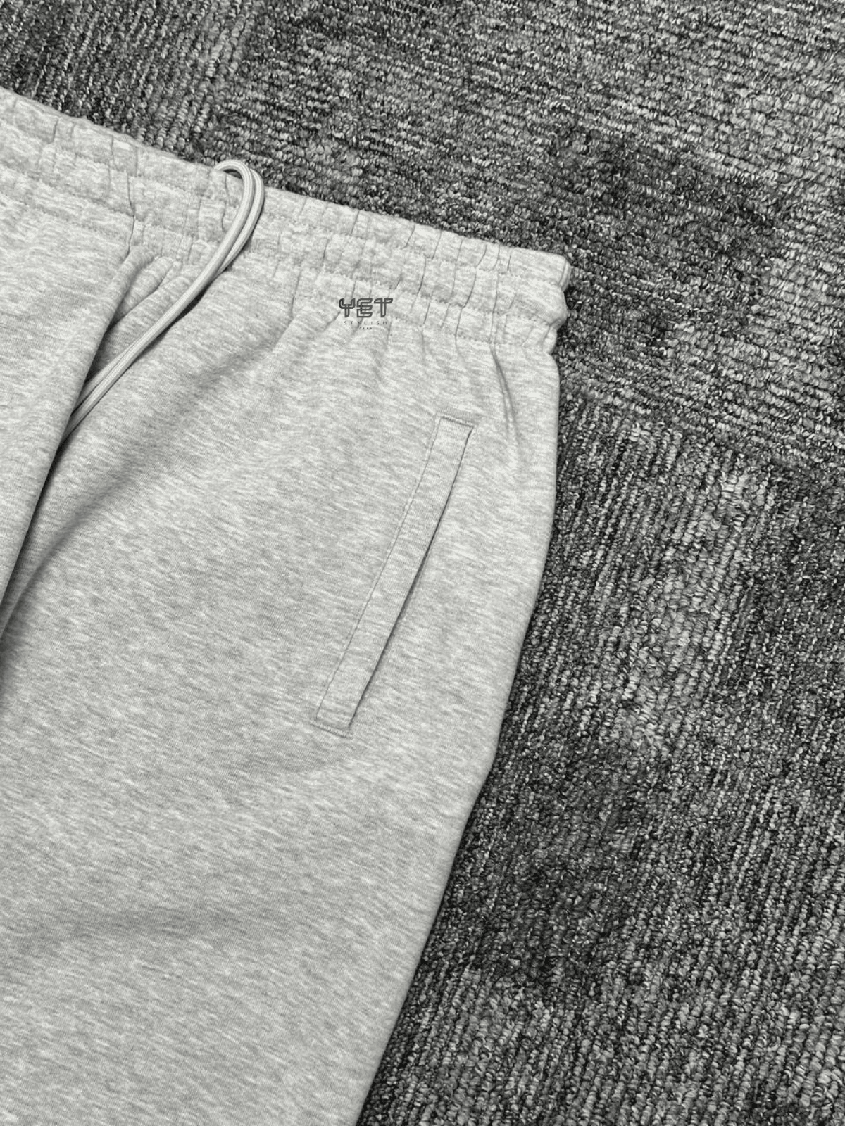 Jrdn Flight MVP HBR Fleece Screen-Printed Graphics Eşofman Altı - Gri Melanj