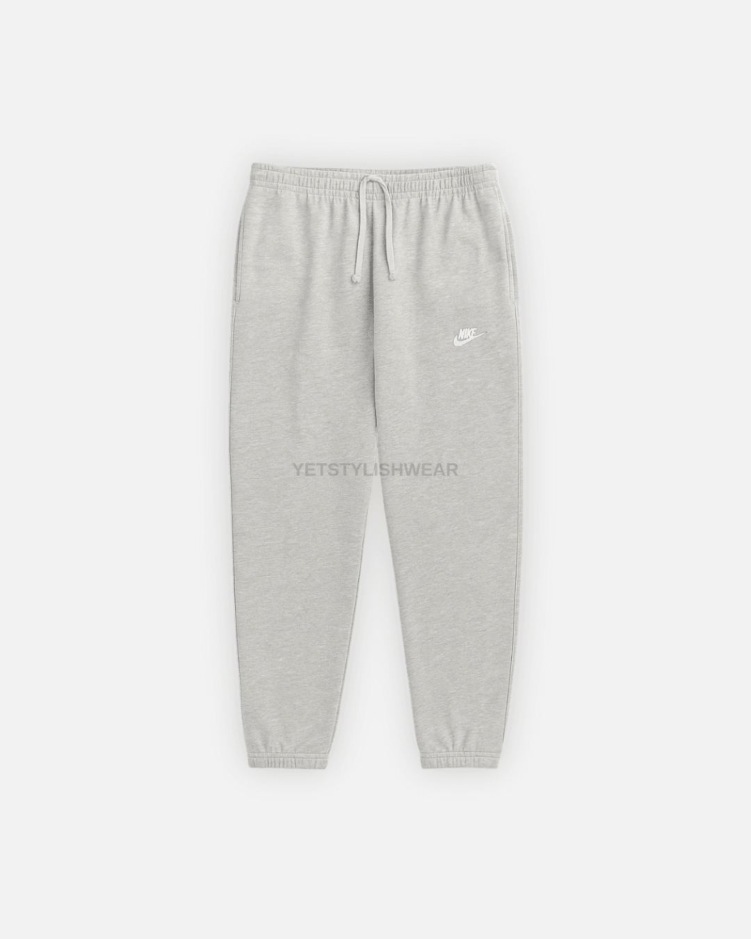 Club Fleece Eşofman Altı (Lastik Paça) - Gri Melanj