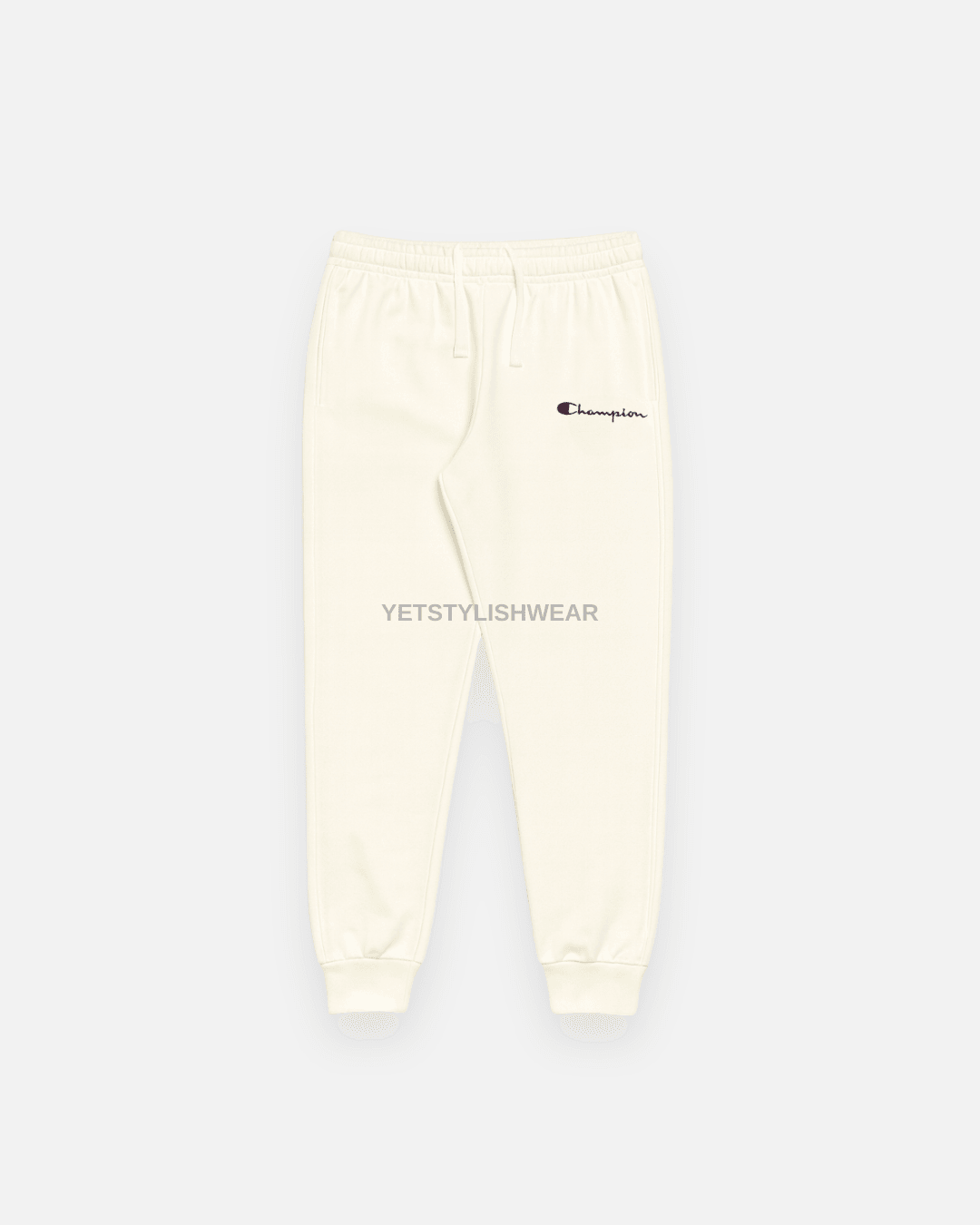 Small Script Logo Fleece Eşofman Altı - Ekru Beyaz