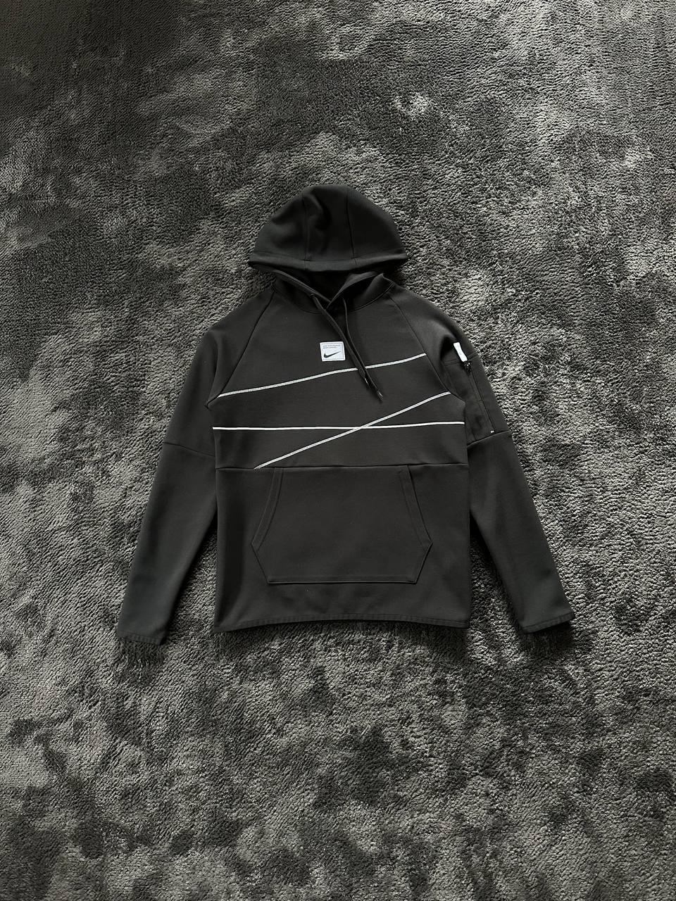 Fleece Tapered Running Trousers Hoodie - Siyah