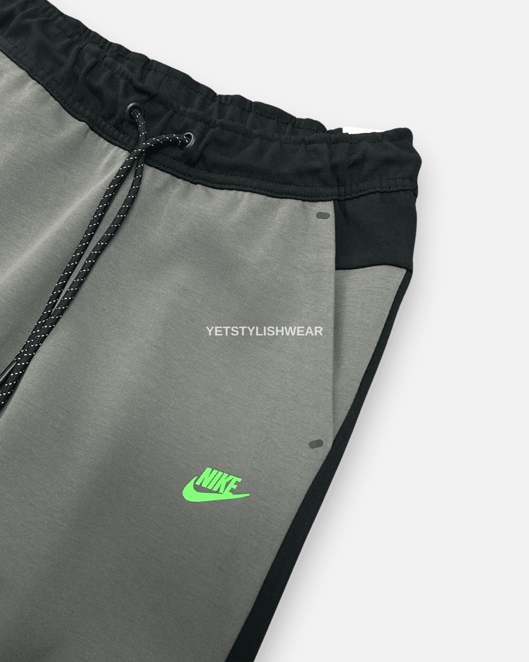Tech Fleece 5.th Gen. Eşofman Altı - Siyah & Yeşil & Füme