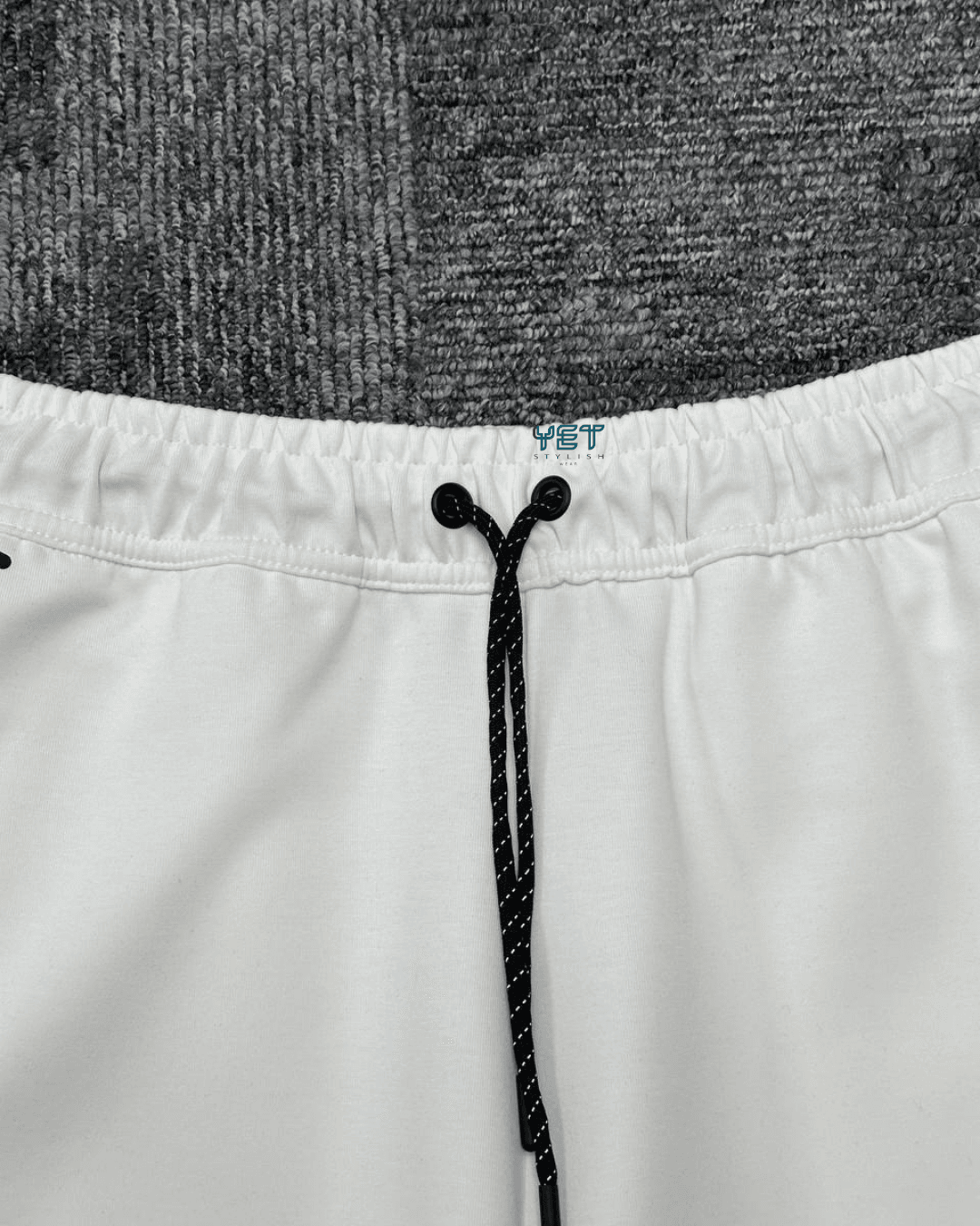 Tech Fleece Şort - Ekru Beyaz