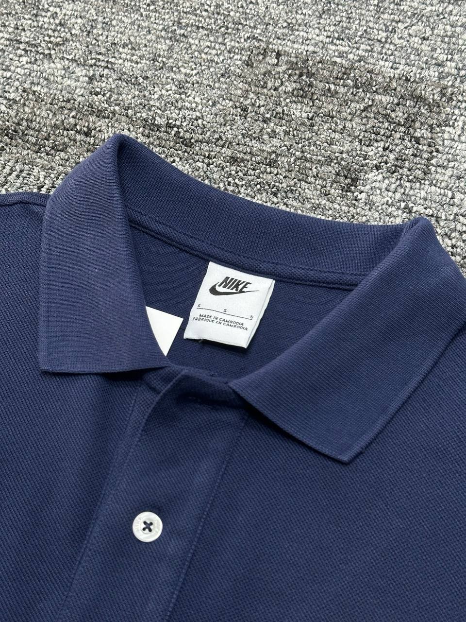 Club Fleece Polo Yaka Tişört - Siyah