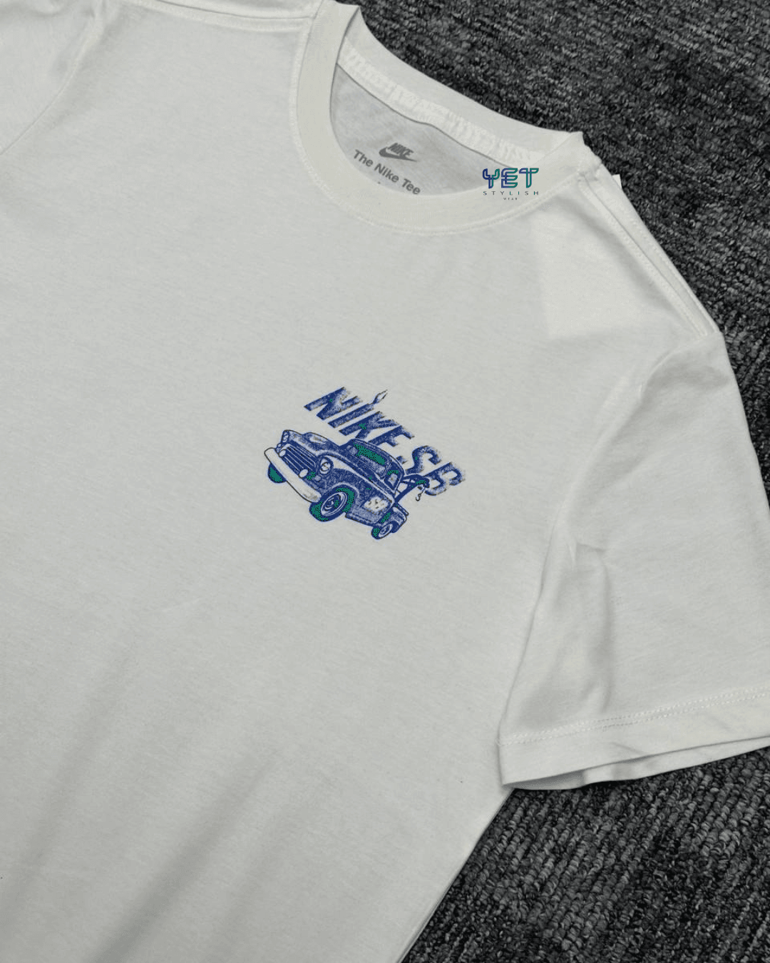 Max90 Skate Tişört - Ekru Beyaz