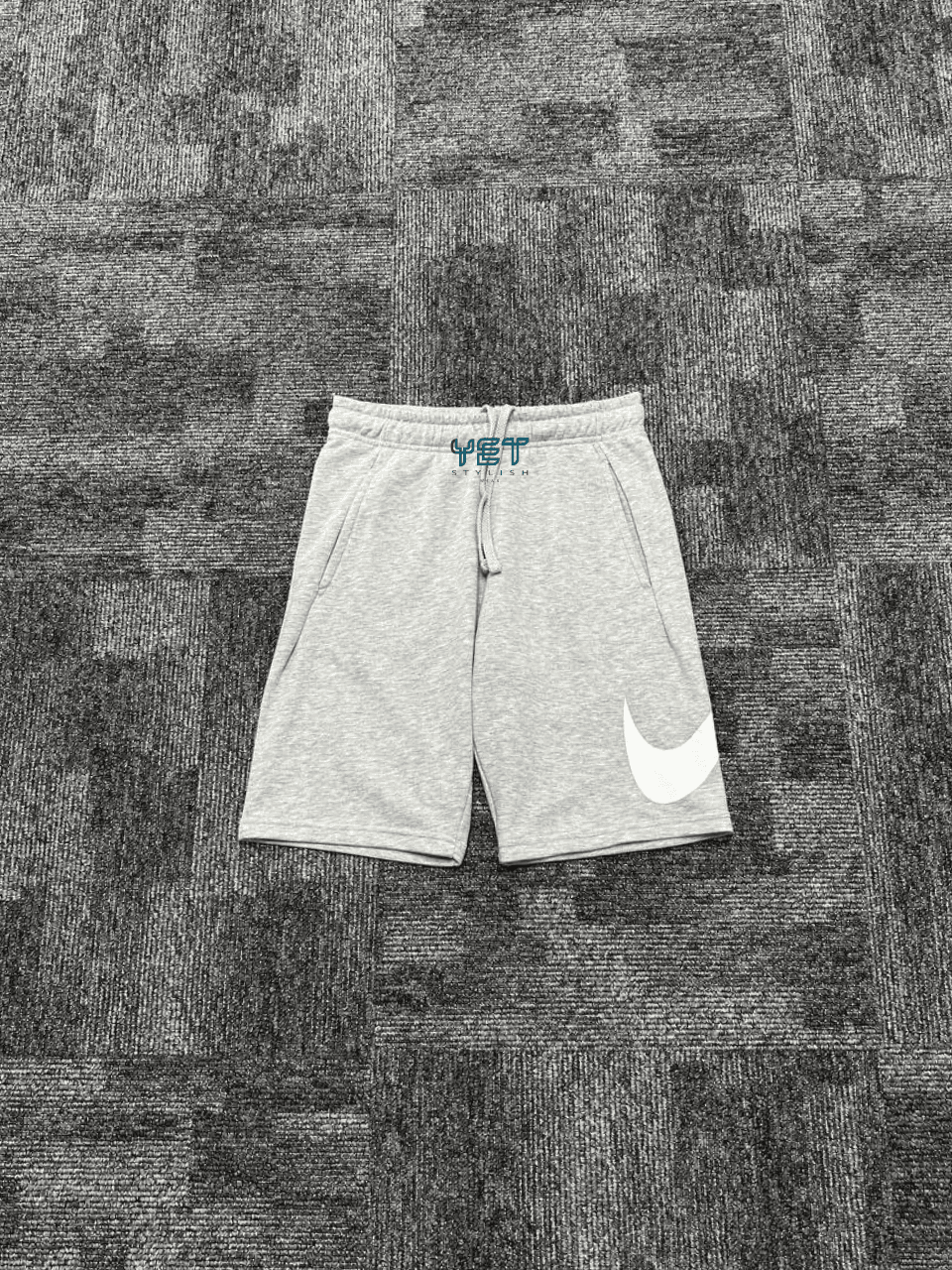 Sportswear Club Şort - Gri Melanj