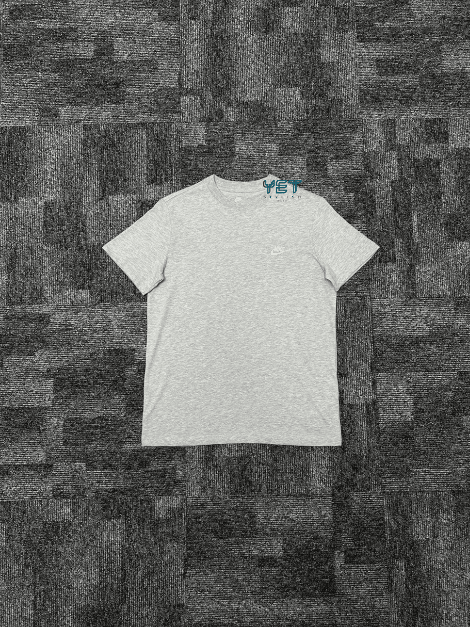 Club Fleece Tişört - Gri Melanj