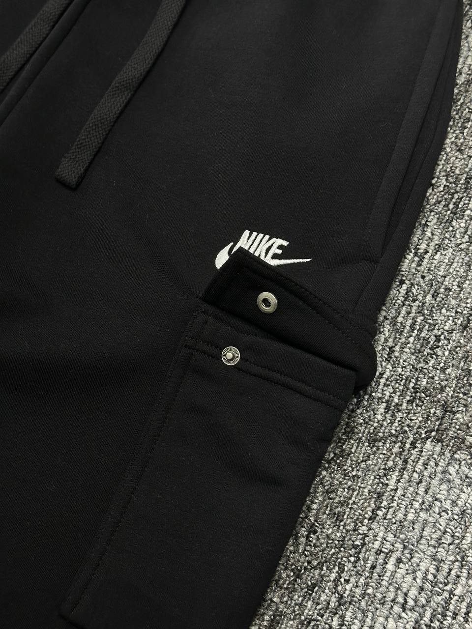 Club Fleece Cargo Eşofman Altı - Siyah