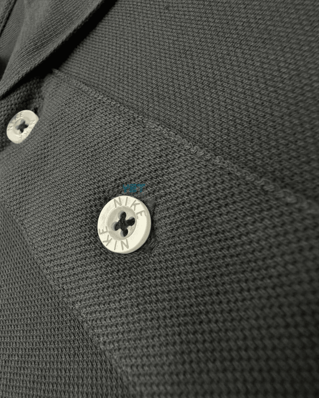 Club Fleece Polo Yaka Tişört - Füme