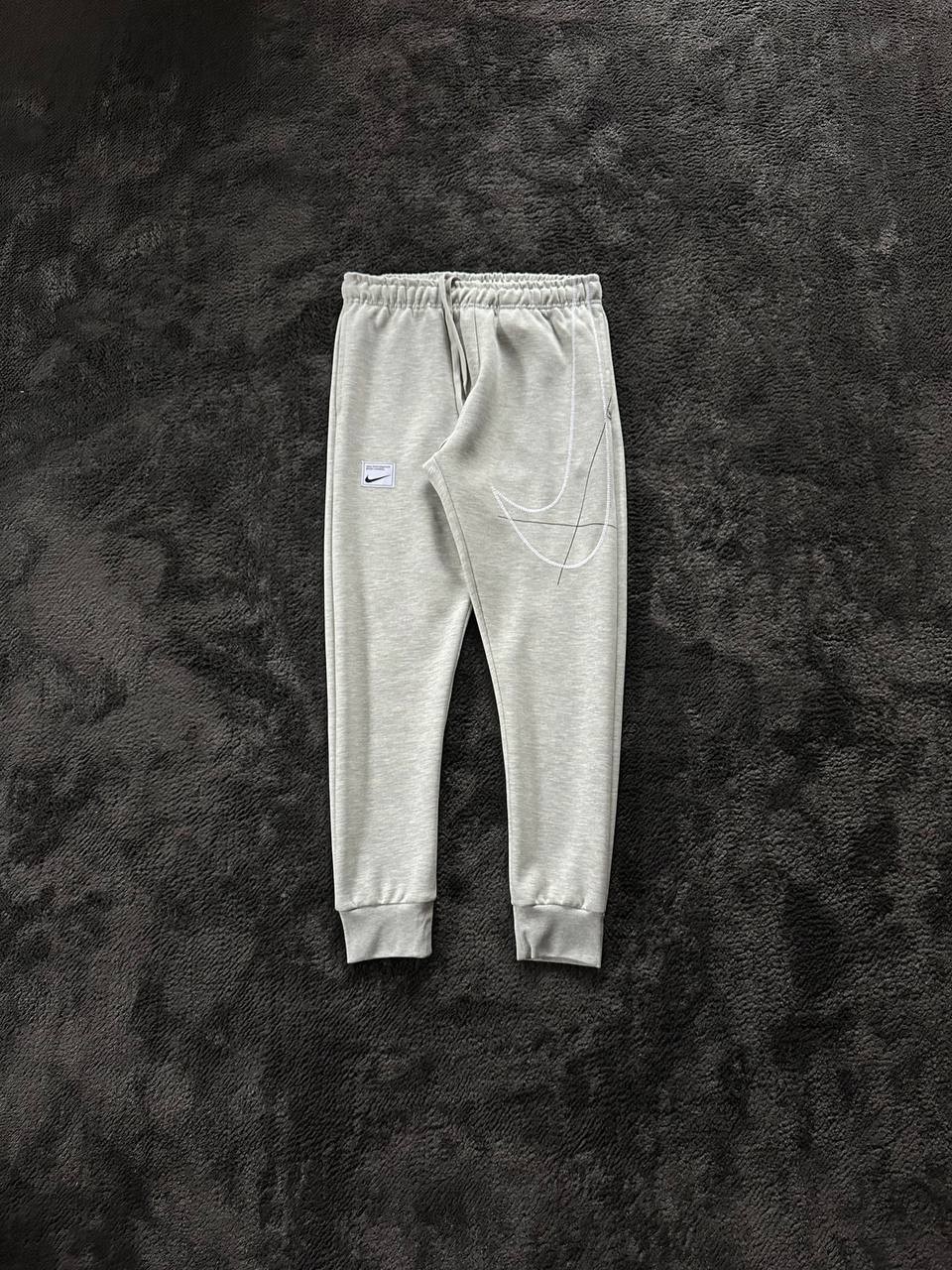 Fleece Tapered Running Trousers Eşofman Altı - Gri Melanj