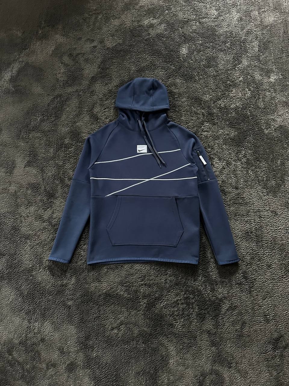 Fleece Tapered Running Trousers Hoodie - Lacivert