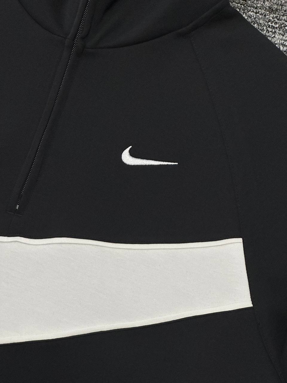 Swoosh Fleece HZ Hoodie - Siyah