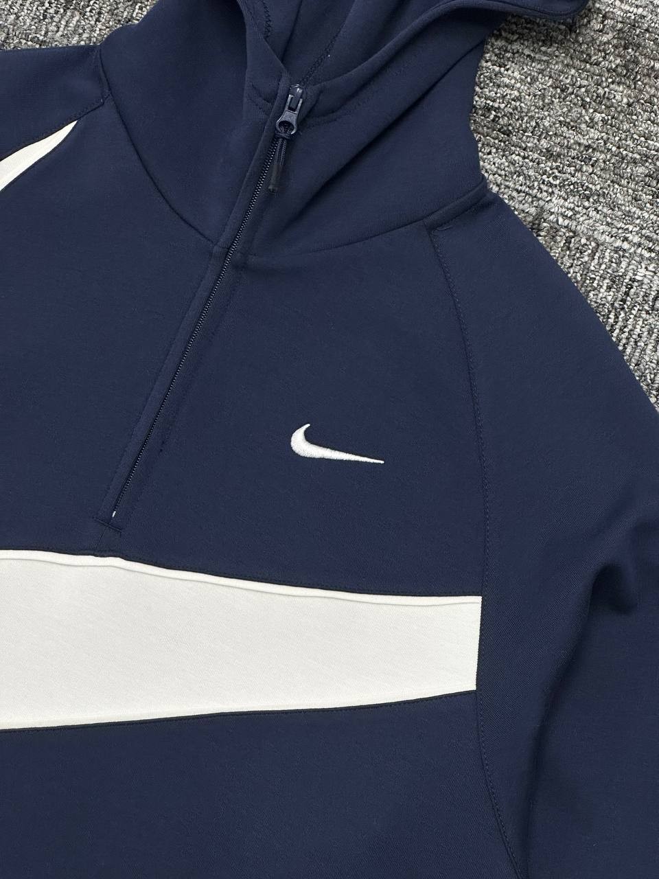 Swoosh Fleece HZ Hoodie - Lacivert