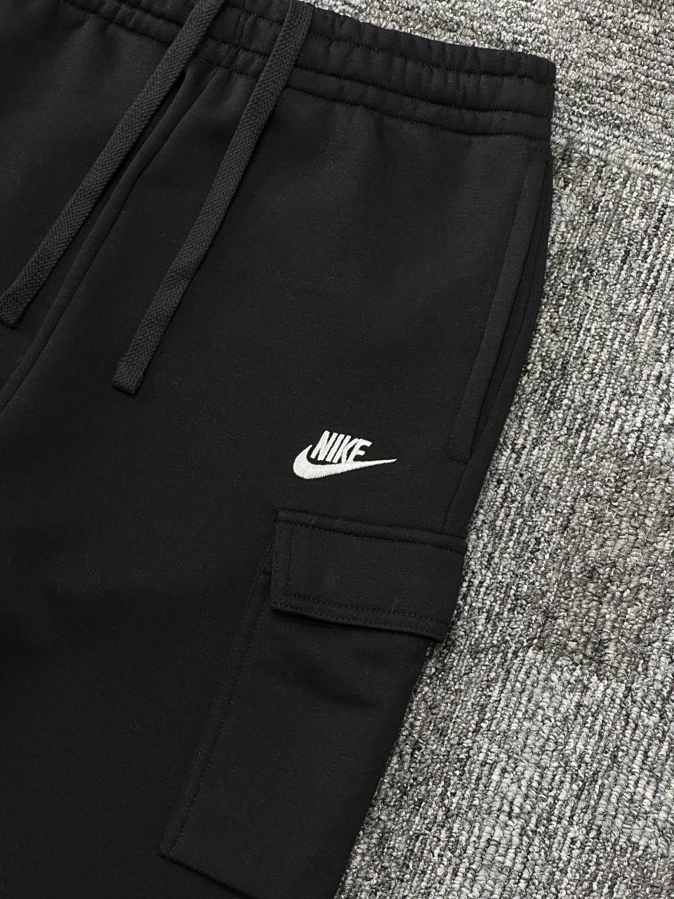 Club Fleece Cargo Eşofman Altı - Siyah