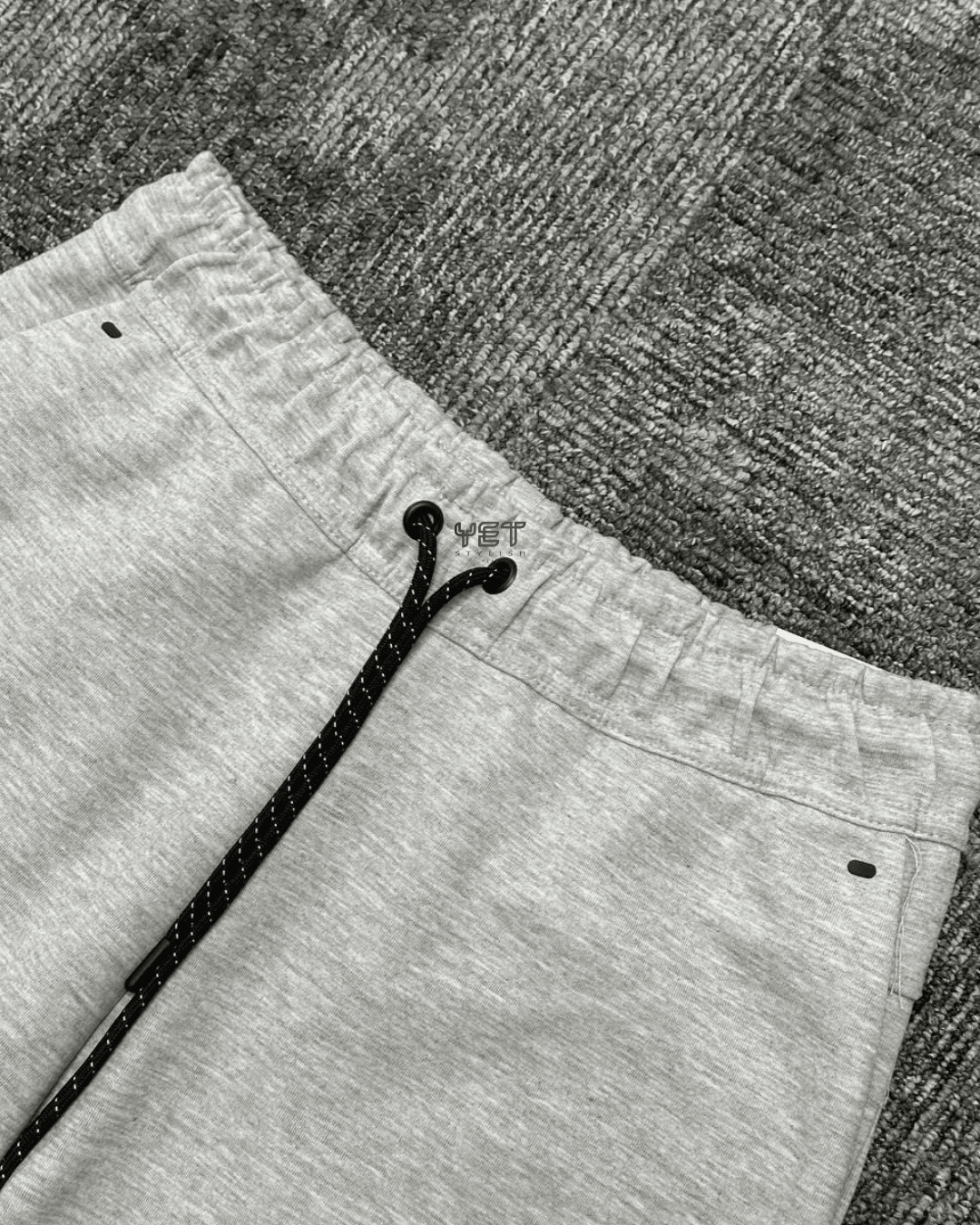 Tech Fleece Şort - Gri Melanj