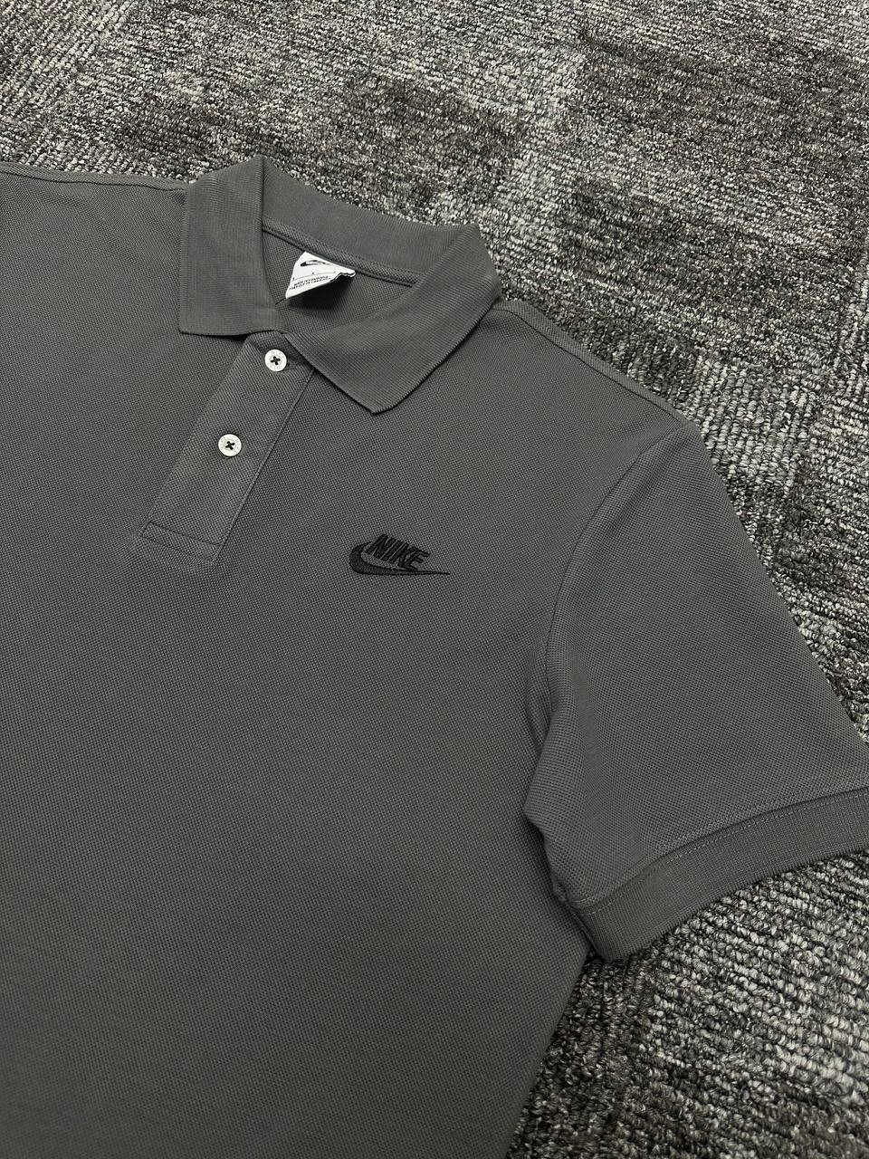 Club Fleece Polo Yaka Tişört - Füme