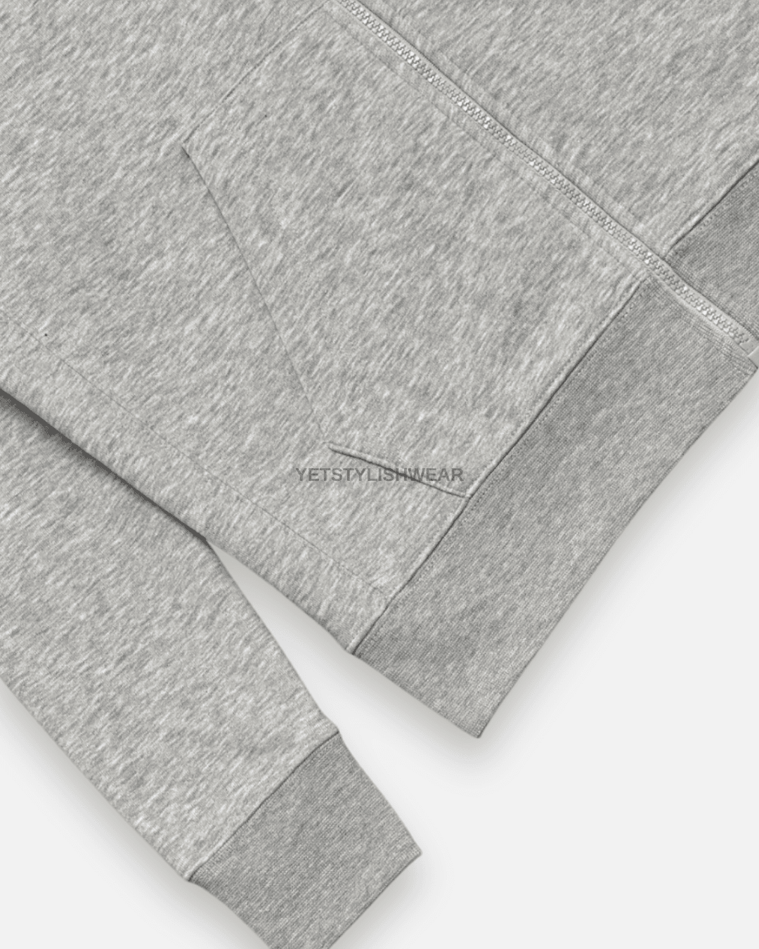 Club Fleece Hırka - Gri Melanj