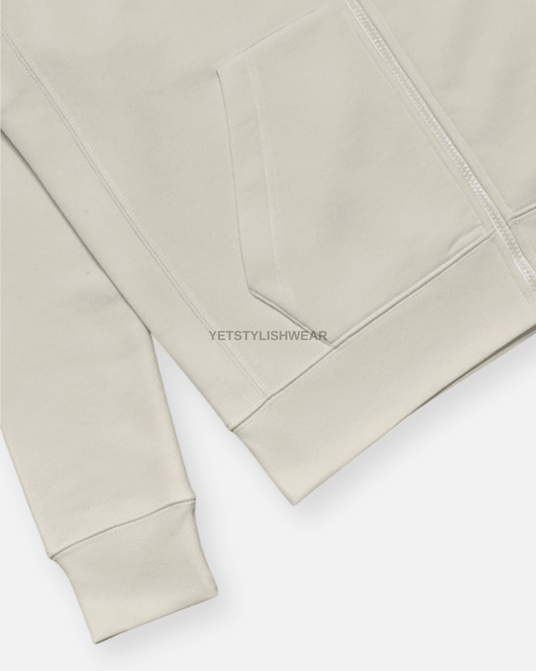 Club Fleece Hırka - Ekru Beyaz