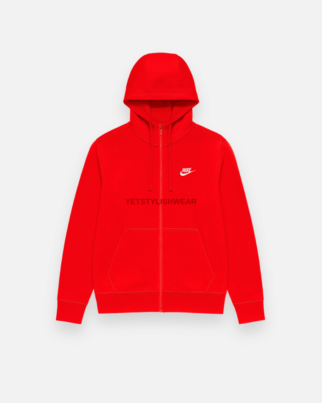 Club Fleece Hırka - Kırmızı