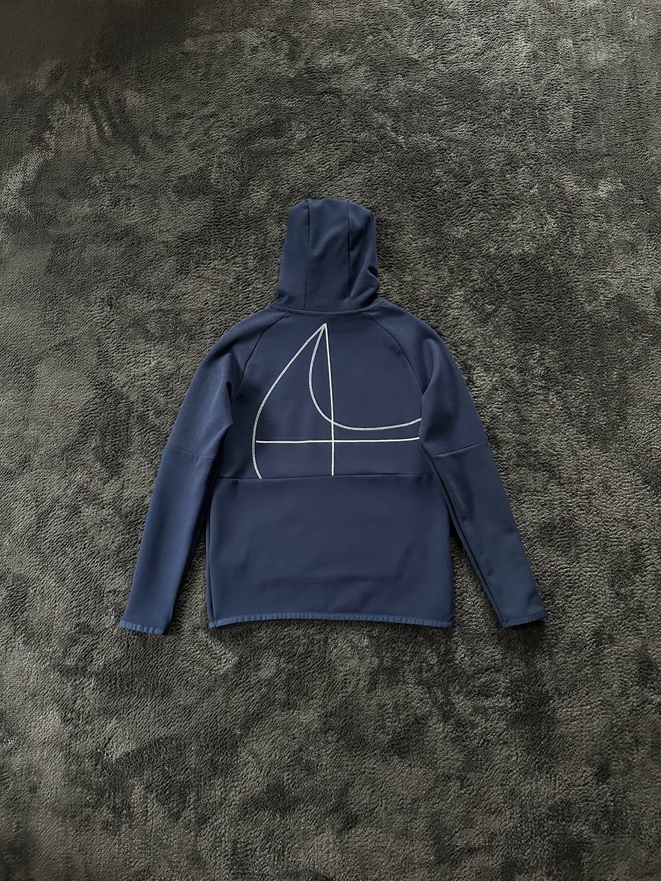 Fleece Tapered Running Trousers Hoodie - Lacivert
