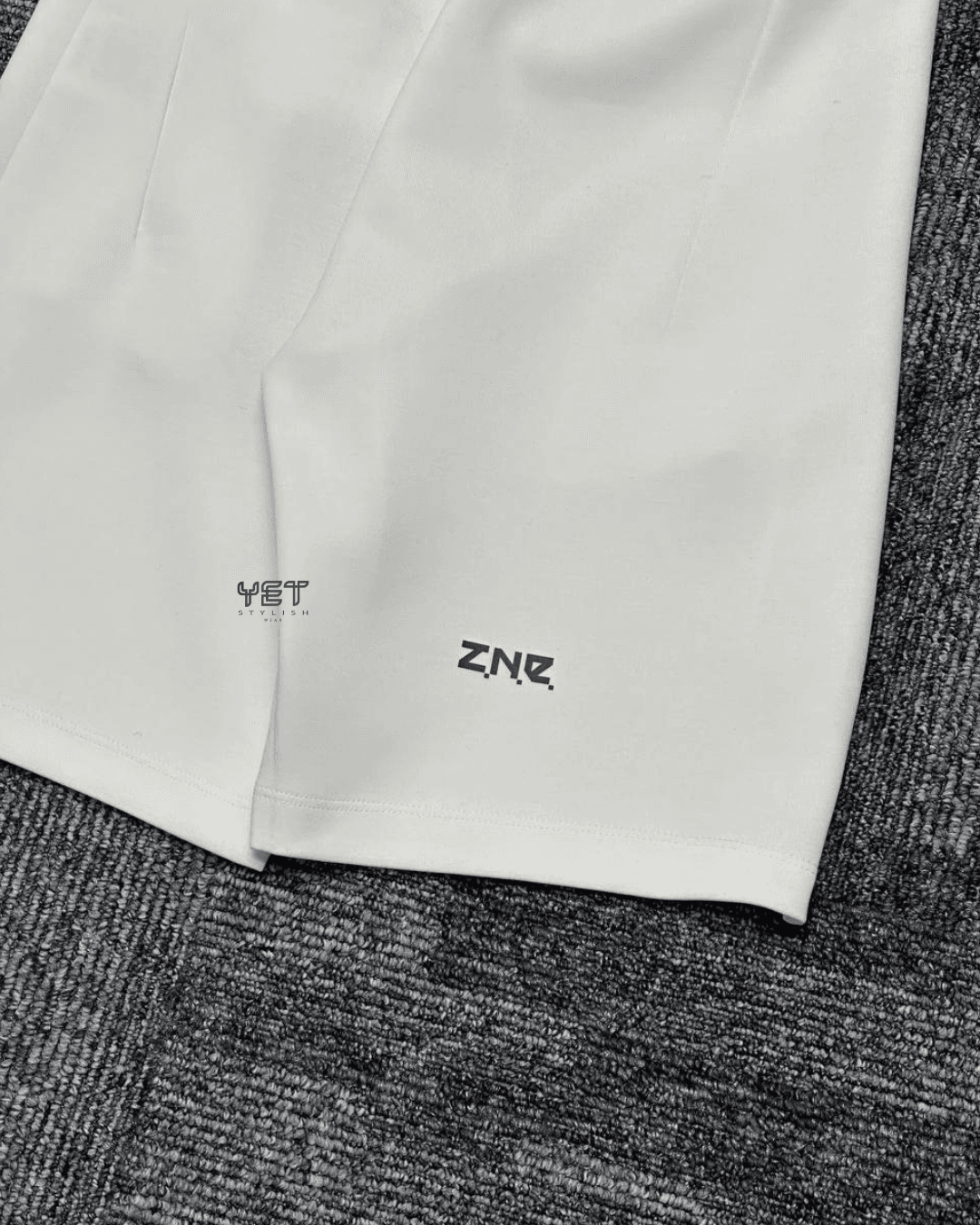 Z.N.E Premium Şort - Ekru Beyaz