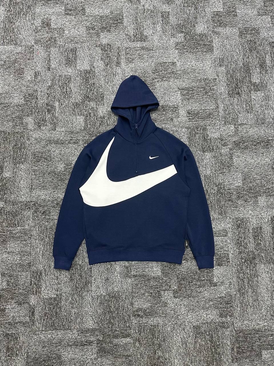 Swoosh Fleece HZ Hoodie - Lacivert