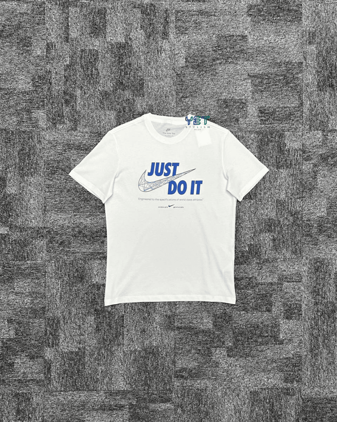 Just Do It Tişört - Ekru Beyaz