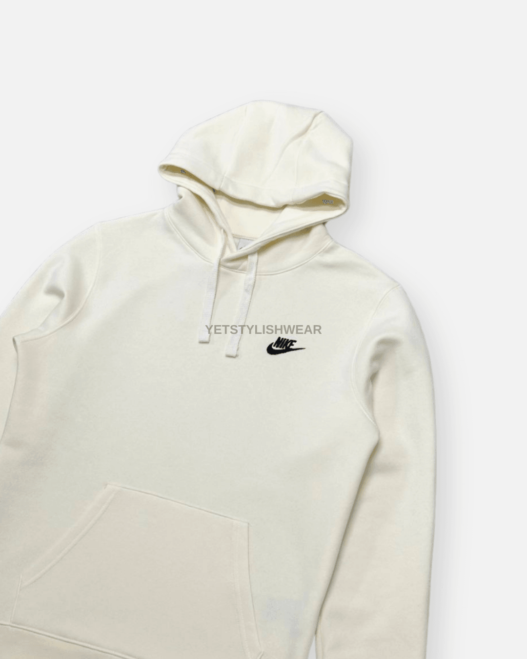 Club Fleece Hoodie - Ekru Beyaz
