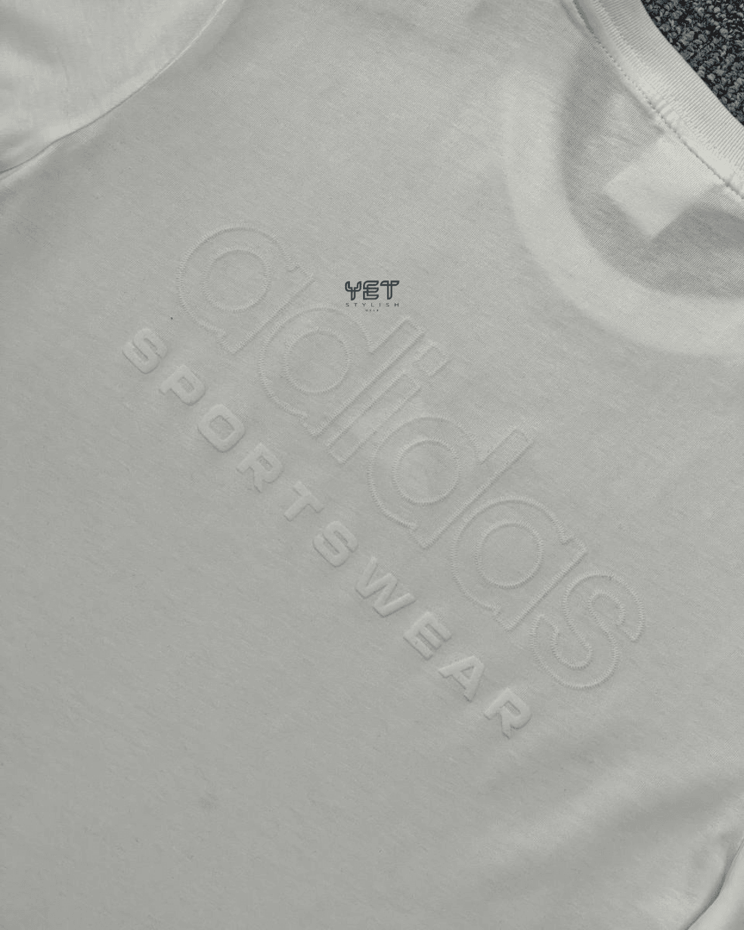 Sportswear Tişört - Ekru Beyaz