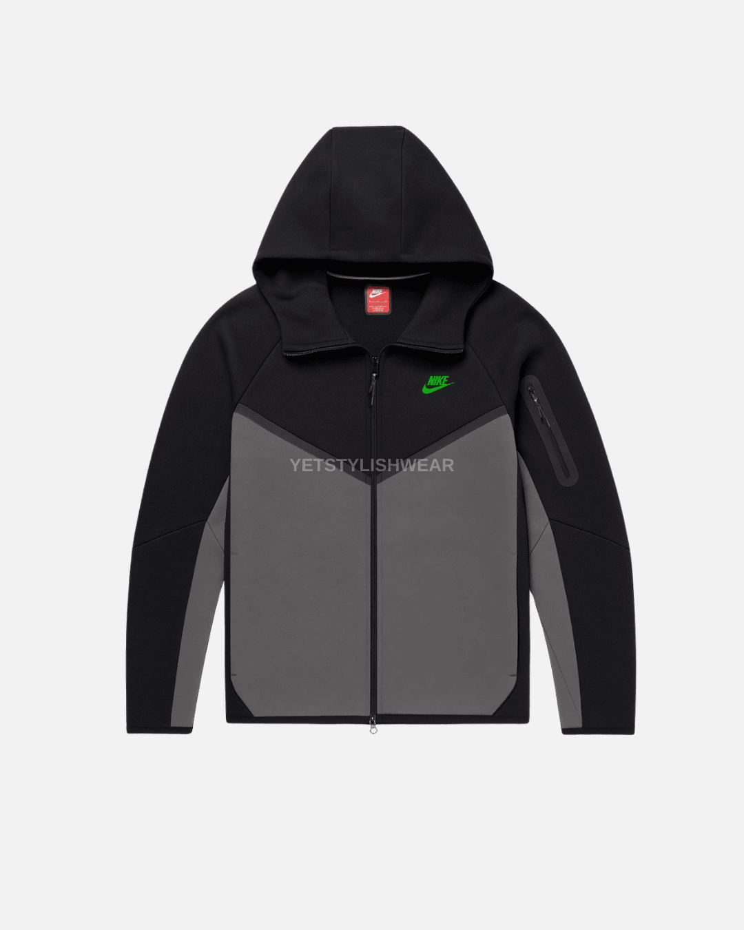Tech Fleece 5.th Gen. Hırka - Siyah & Yeşil & Füme