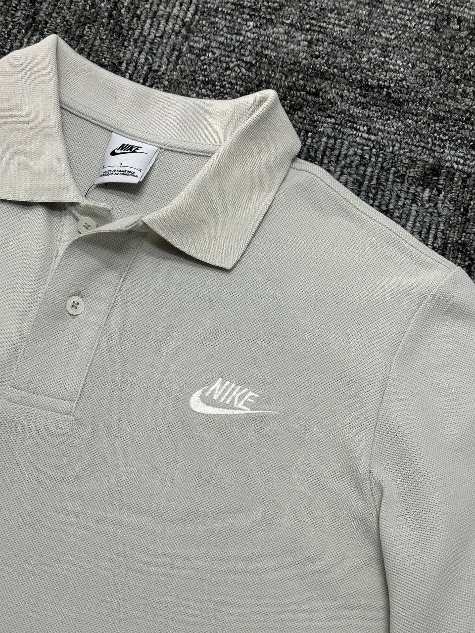 Club Fleece Polo Yaka Tişört - Açık Gri