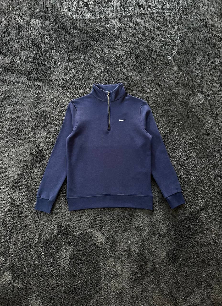 Solo Swoosh Yarım Fermuarlı Sweatshirt - Lacivert