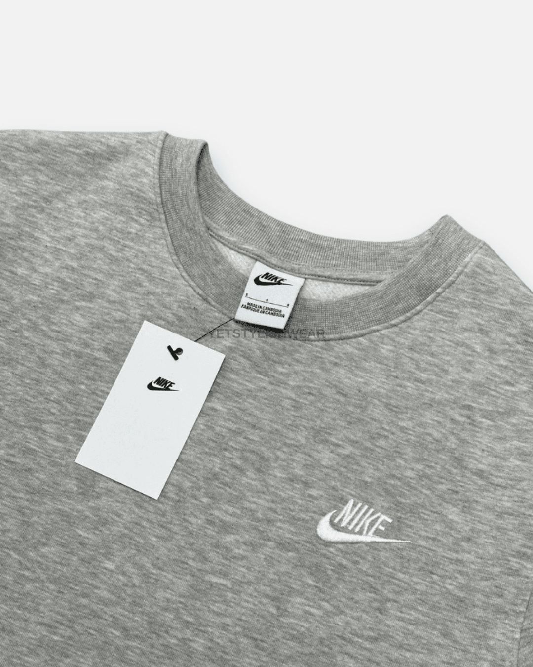Club Fleece Sweatshirt - Gri Melanj