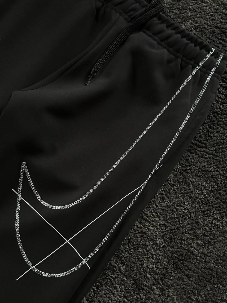 Fleece Tapered Running Trousers Eşofman Altı - Siyah