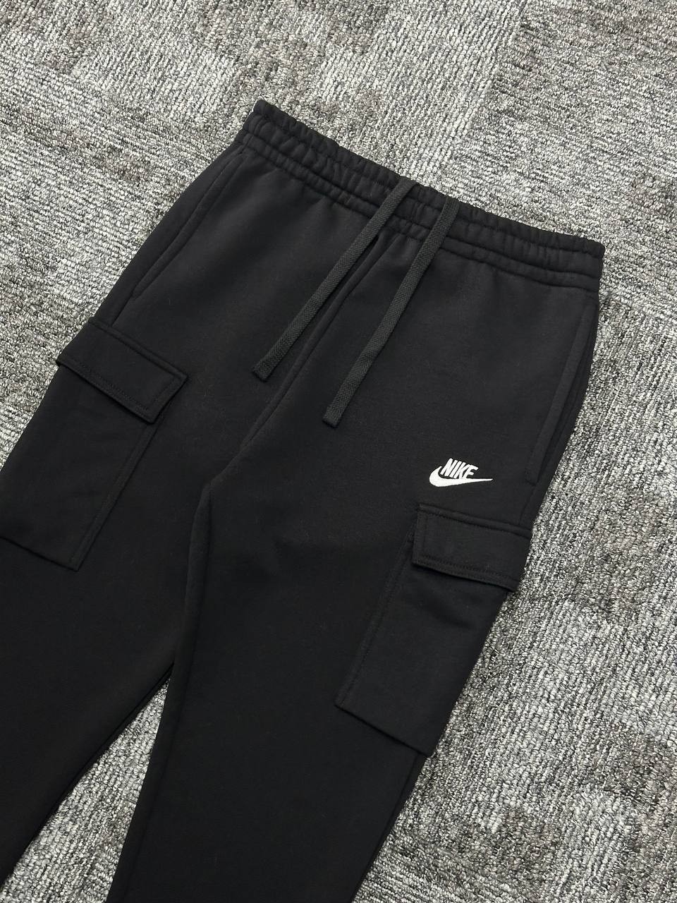 Club Fleece Cargo Eşofman Altı - Siyah