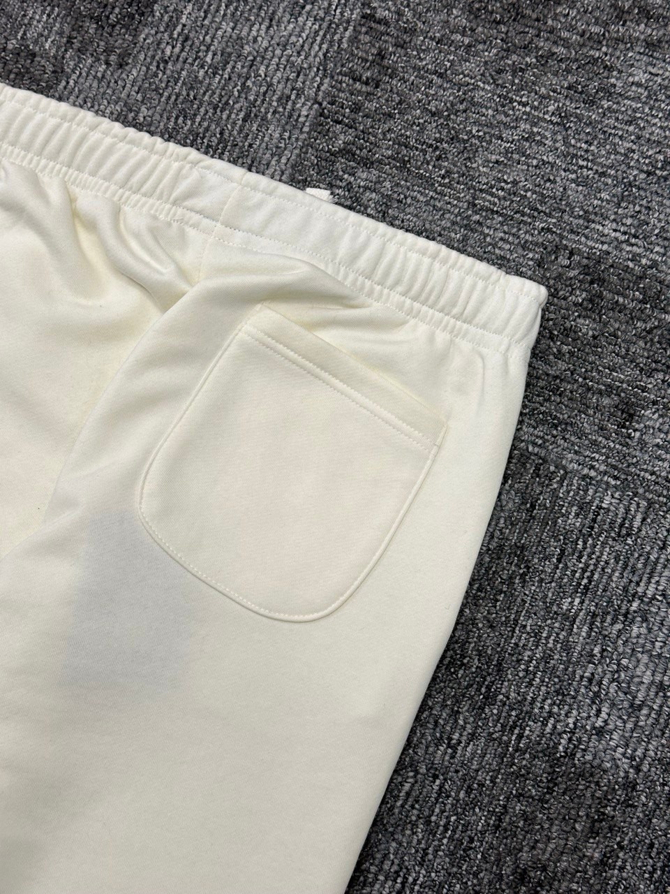 Small Script Logo Fleece Eşofman Altı - Ekru Beyaz