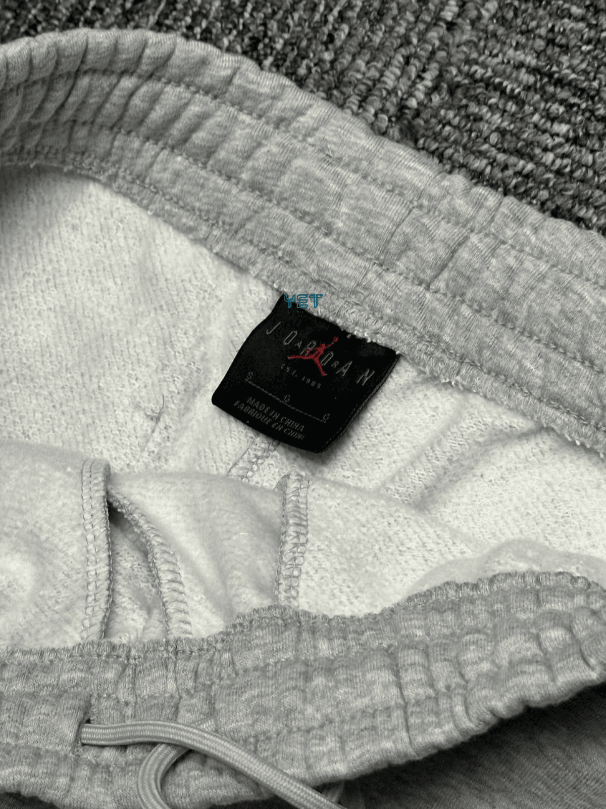Jrdn Flight MVP HBR Fleece Screen-Printed Graphics Eşofman Altı - Gri Melanj