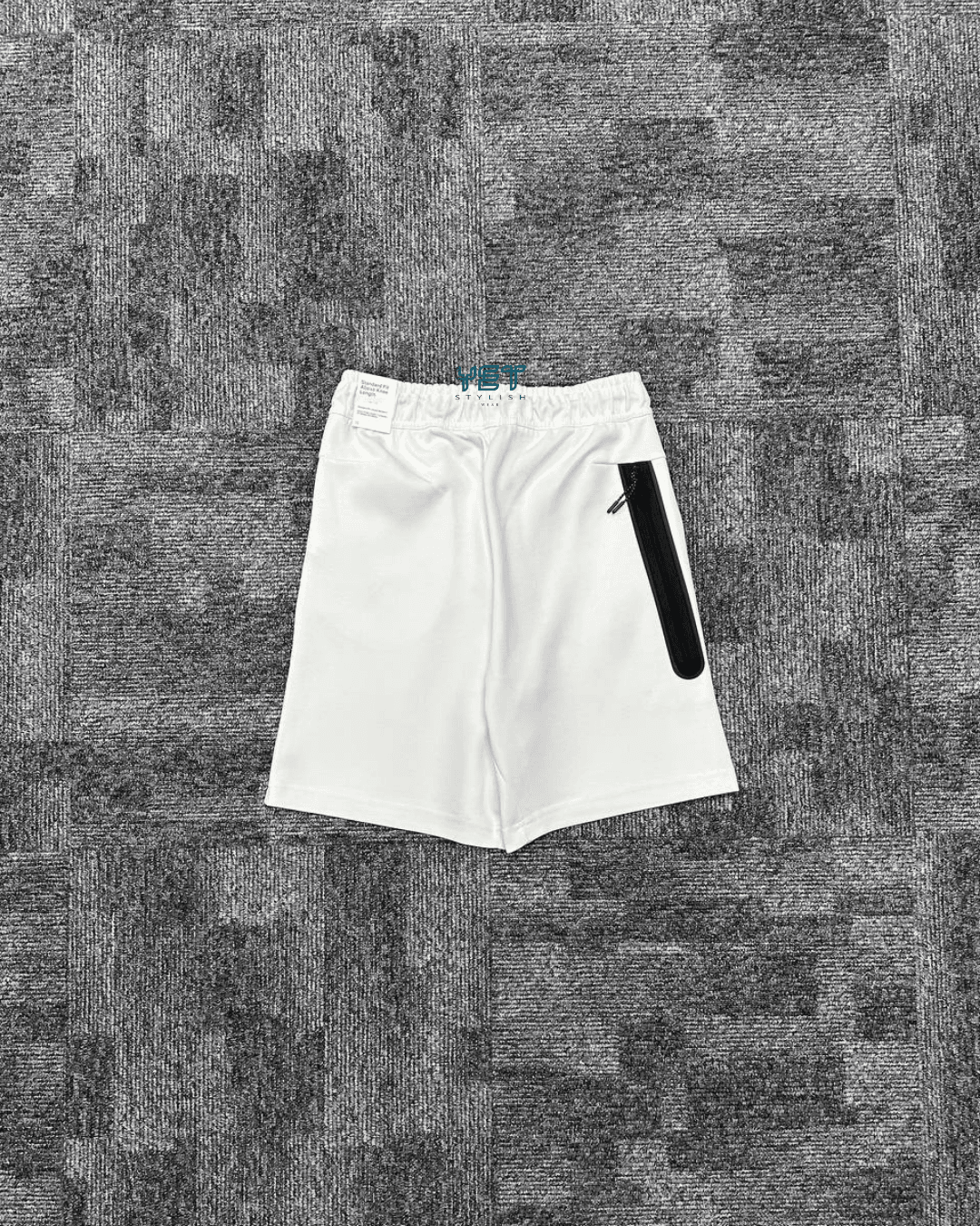 Tech Fleece Şort - Ekru Beyaz