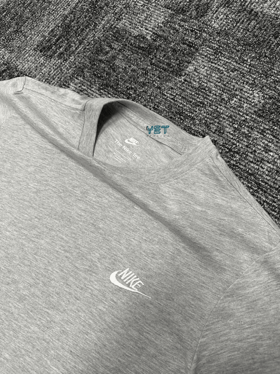 Club Fleece Tişört - Gri Melanj