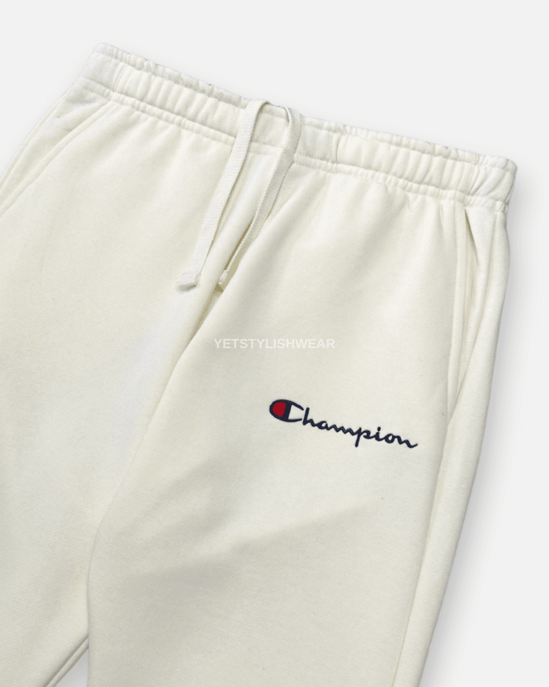 Small Script Logo Fleece Eşofman Altı - Ekru Beyaz