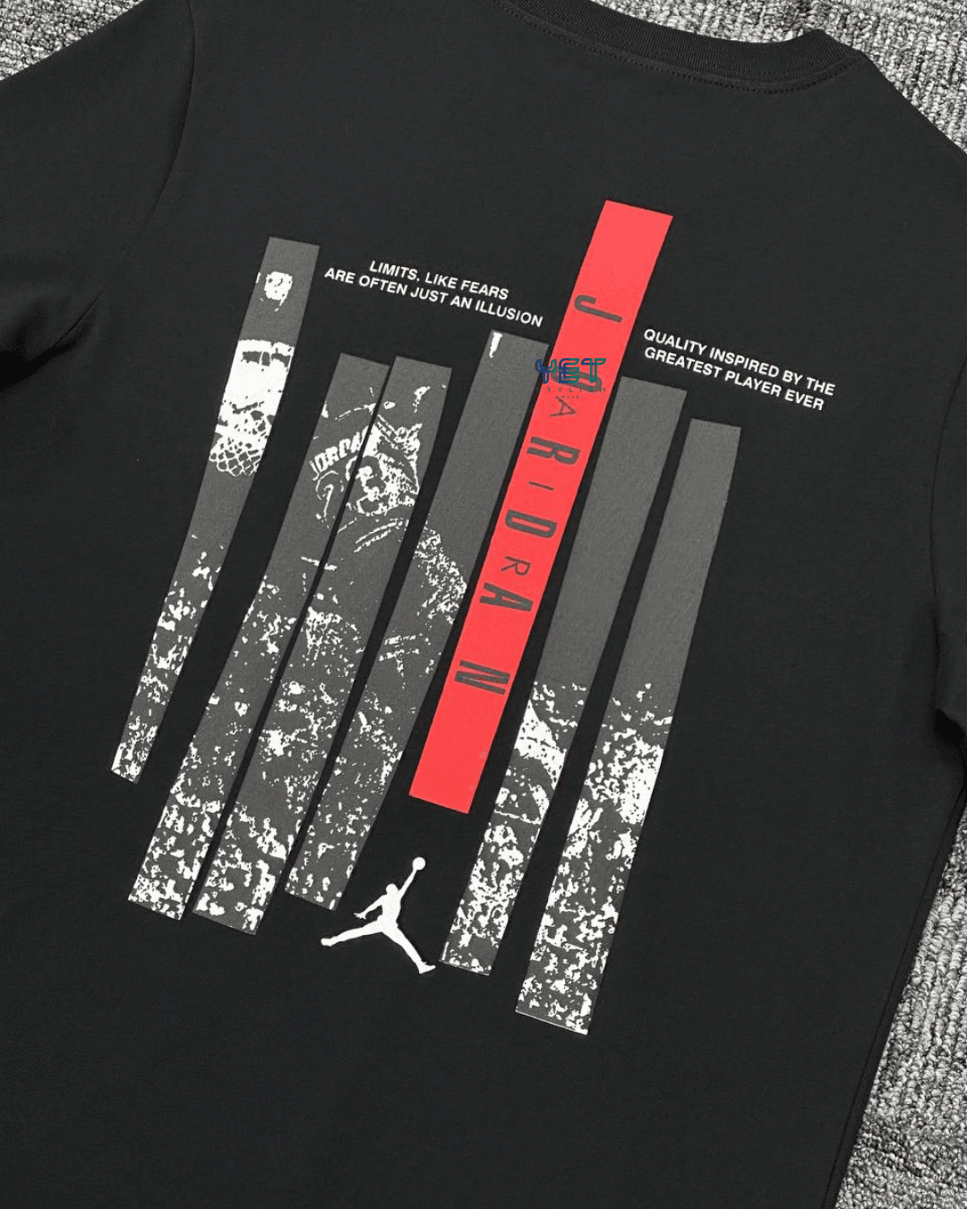 Jrdn M Brand GFX SS Tişört - Siyah