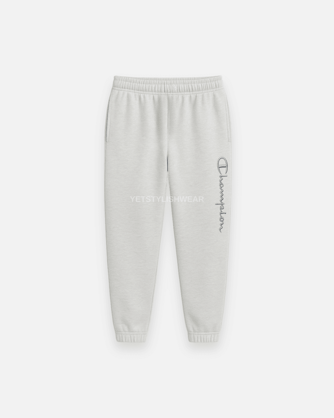 Elastic Cuff Eşofman Altı - Gri Melanj