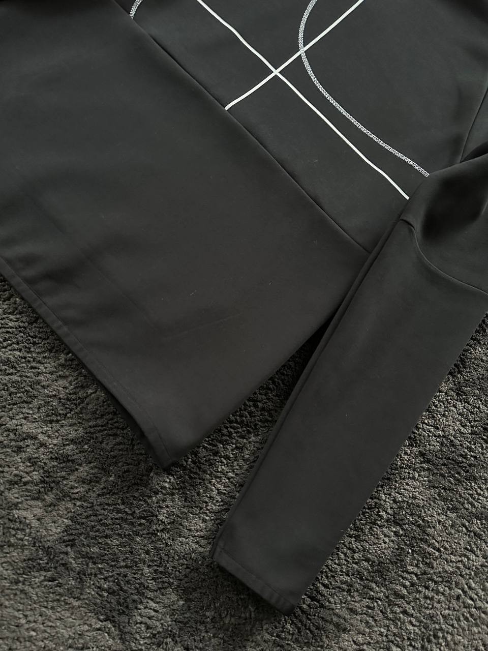 Fleece Tapered Running Trousers Hoodie - Siyah