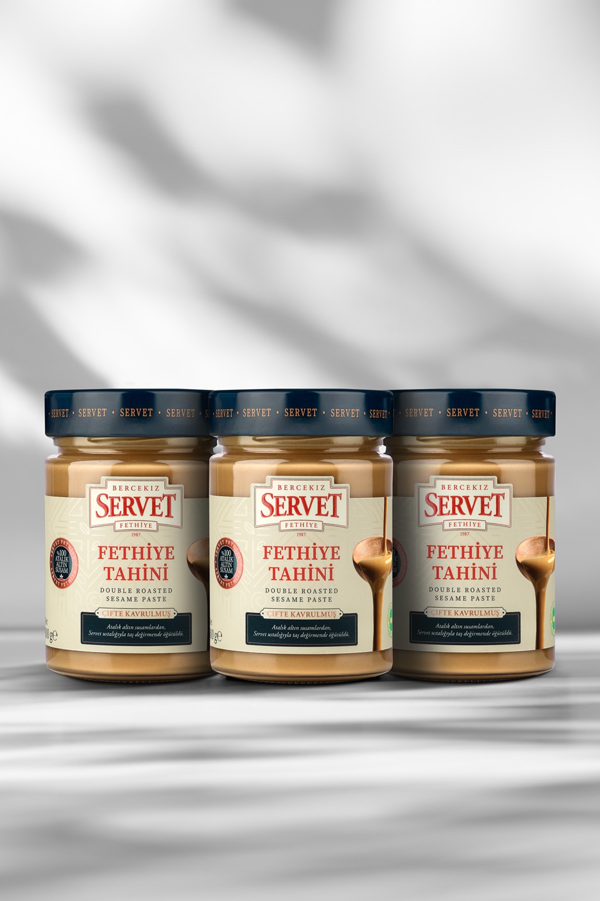 Çifte Kavrulmuş Fethiye Tahini 300 gr 3'lü paket