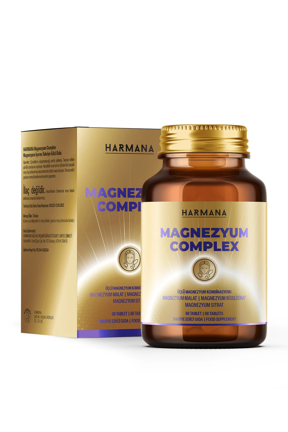 Magnezyum Complex (Bisglisinat, Sitrat, Malat)60 Tablet