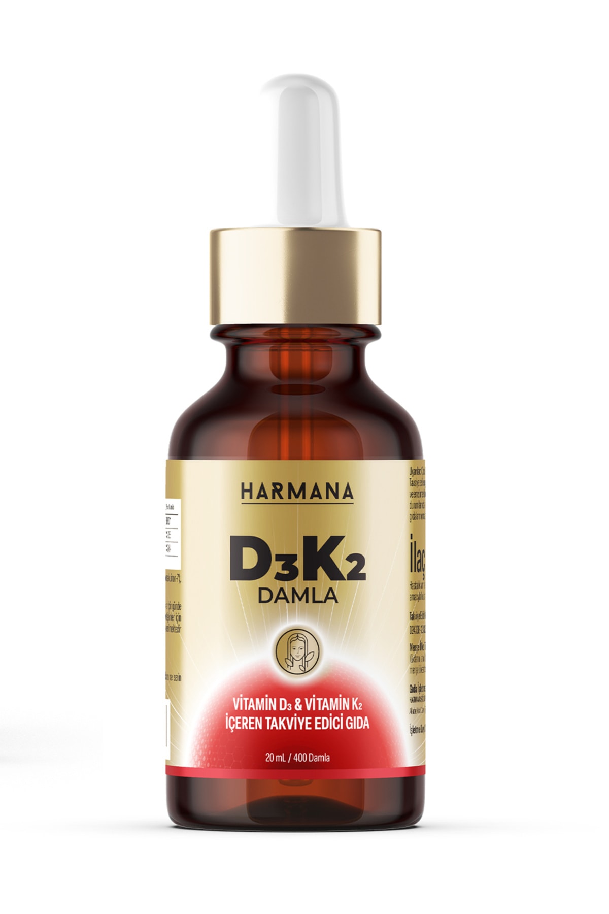Vitamin D3 K2 Vitamin D ve K İçeren Damla 20 ml