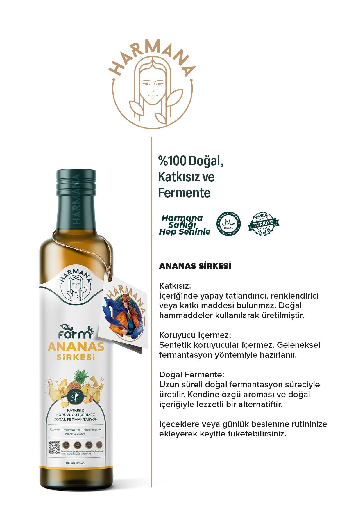 Beform - Ananas Sirkesi 500 ml