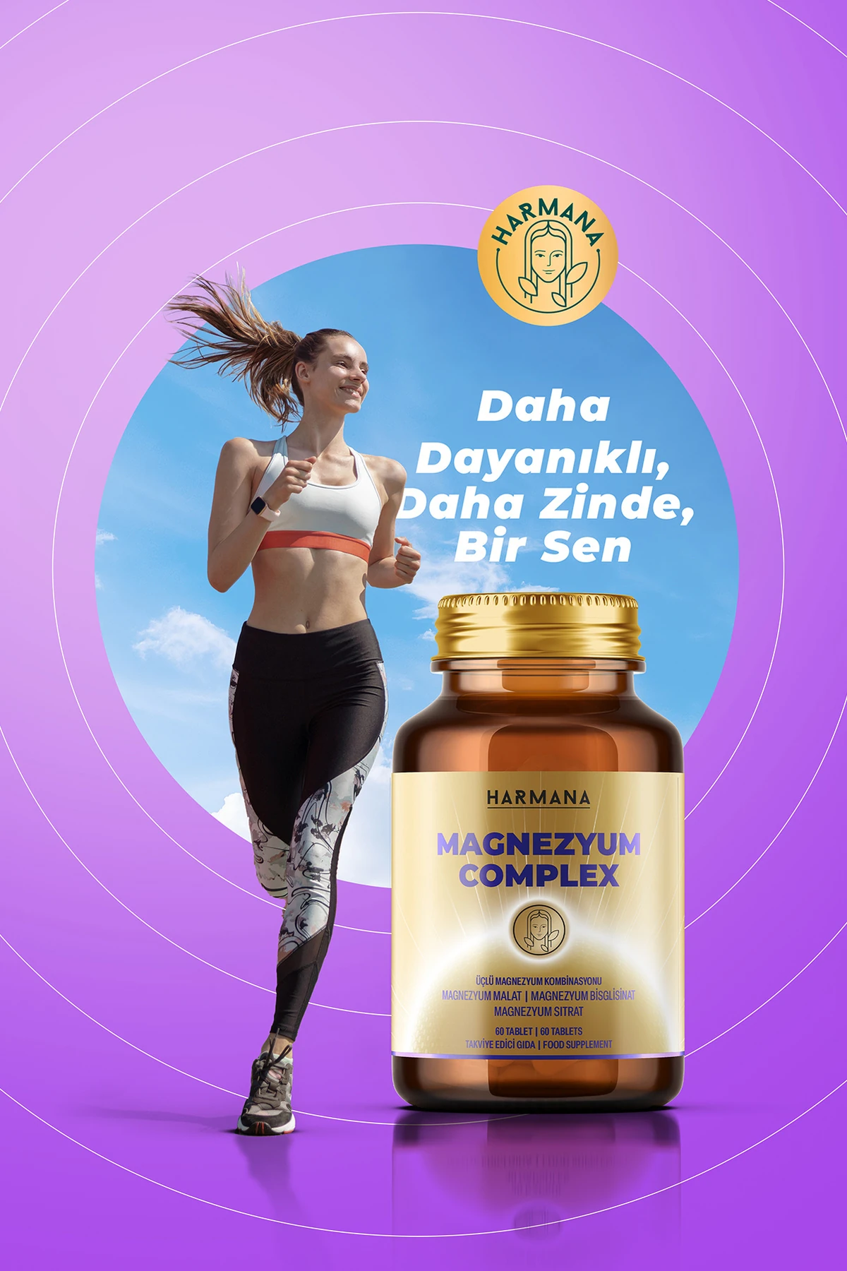 Magnezyum Complex (Bisglisinat, Sitrat, Malat)60 Tablet